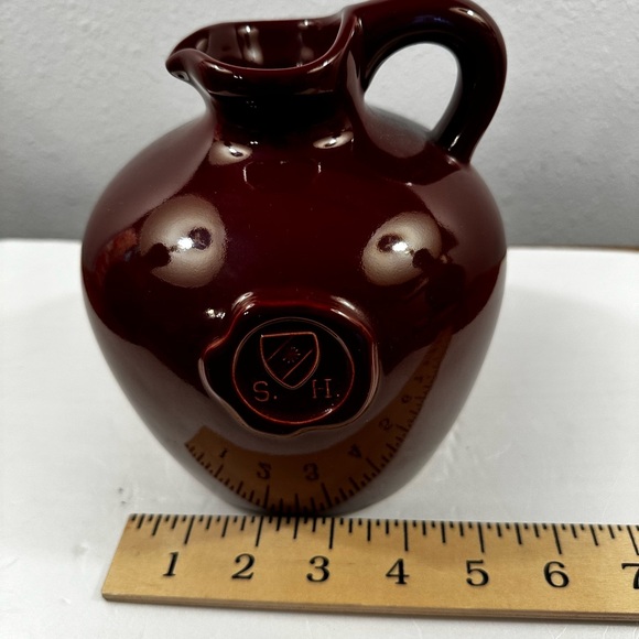 Tender Heart Treasures Jug Pottery Pitcher Brown SH Crest on front - 2004 - Picture 4 of 7